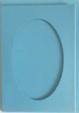 Karty passepartout oval 10,5x15cm 5+5 , jasnoniebieskie Karty passepartout oval 10,5x15cm 5+5 , jasnoniebieskie